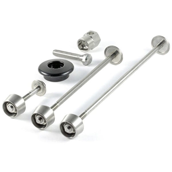 Seat Post GA FRONT AND BACK WHEEL Pitlock SET 02 aheadsystem Black