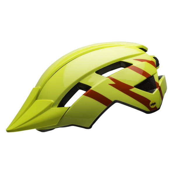 yellow helmet bike