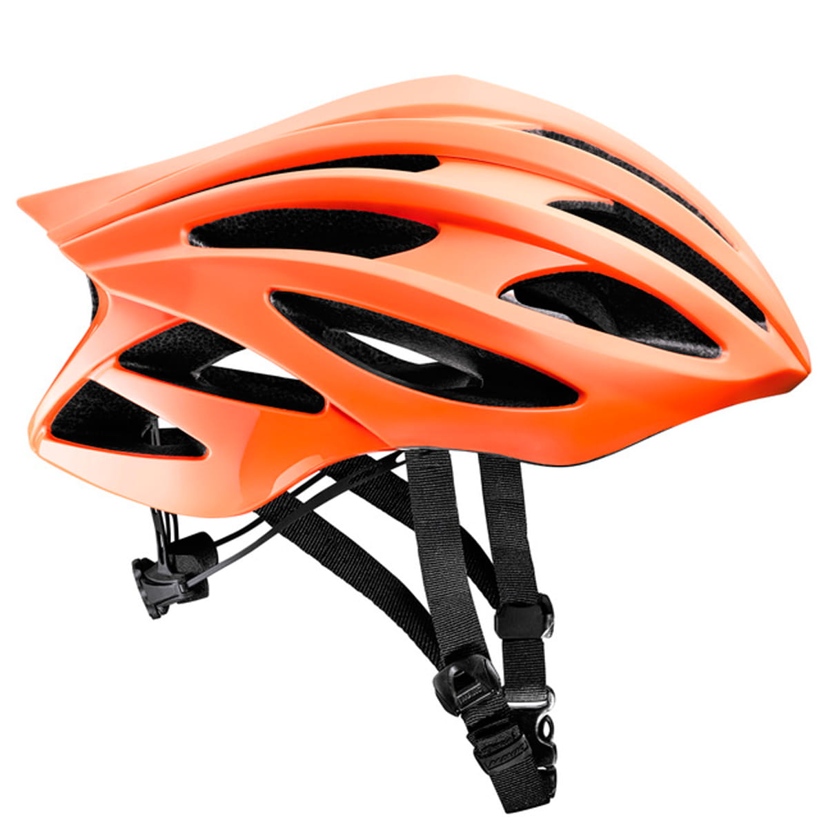 orange road bike helmet